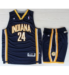 Indiana Pacers 24 Paul George Blue Revolution 30 Swingman NBA Jerseys Shorts Suits