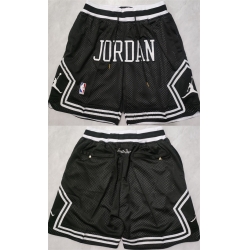 Men Michael Jordan Black Shorts