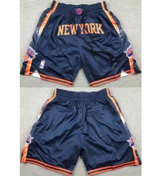 Men New Yok Knicks Navy Shorts