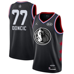 Mavericks #77 Luka Doncic Black Basketball Jordan Swingman 2019 All Star Game Jersey