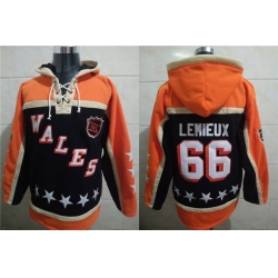 NHL Wales Mario Lemieux #66 All Star Throwback Hoodie