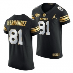 Florida Gators Aaron Hernandez Black Golden Edition Jersey