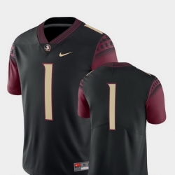 Men Florida State Seminoles 1 Black College Football 2018 Game Jersey