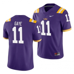 LSU Tiger Ali Gaye Purple Game Men'S Jersey