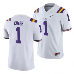 LSU Tiger Ja'Marr Chase White College Football Men'S Jersey