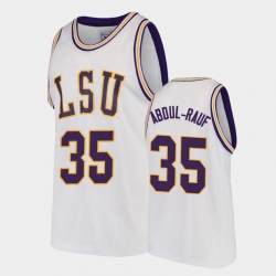 LSU Tiger Mahmoud Abdul Rauf White Replica Men'S Jersey