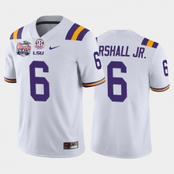 LSU Tiger Terrace Marshall Jr. White Home Men'S Jersey