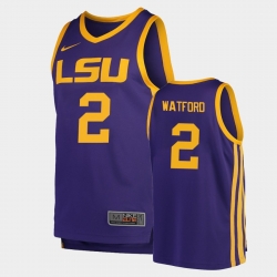 LSU Tiger Trendon Watford Purple Replica Men'S Jersey