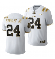 Lsu Tigers Derek Stingley Jr. 2021 22 Golden Edition Limited Football White Jersey