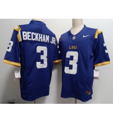 Men LSU Tiger Odell Beckham Jr. Purple F U S E College Football Jersey