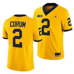 Michigan Wolverines Blake Corum Maize College Football Men Jersey