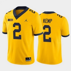 Michigan Wolverines Carlo Kemp Yellow Alternate Men'S Jersey