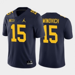 Michigan Wolverines Chase Winovich Navy Home Men'S Jersey