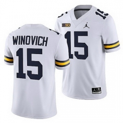 Michigan Wolverines Chase Winovich White Nfl Alumni Men Jersey