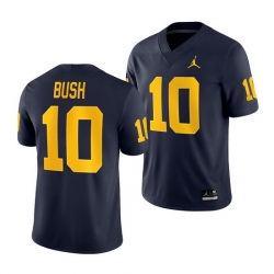 Michigan Wolverines Devin Bush Navy Game Men'S Jersey