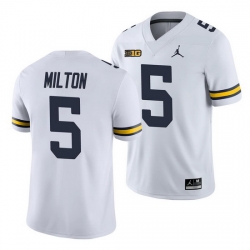 Michigan Wolverines Joe Milton White College Football Men'S Jersey