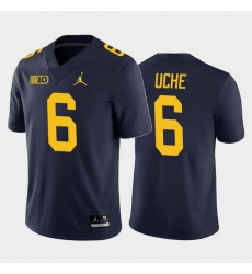 Michigan Wolverines Josh Uche Navy Home Men'S Jersey