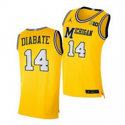 Michigan Wolverines Moussa Diabate Maize Replica Jersey