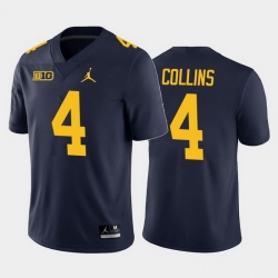 Michigan Wolverines Nico Collins Navy Home Men'S Jersey