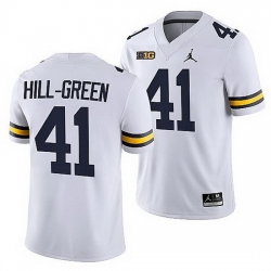 Michigan Wolverines Nikhai Hill Green White College Football Men Jersey