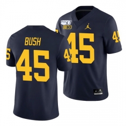 Michigan Wolverines Peter Bush Navy College Football Men'S Jersey