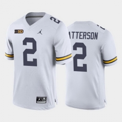 Michigan Wolverines Shea Patterson White Away Men'S Jersey