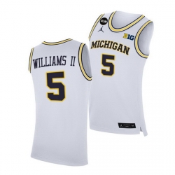 Michigan Wolverines Terrance Williams Ii 2021 Big Ten Regular Season Champions Blm White Jersey