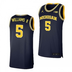 Michigan Wolverines Terrance Williams Ii Navy Limited Basketball Jersey