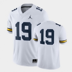 Michigan Wolverines White Game Men'S Jersey (1)