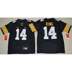 Iowa Hawkeyes 14 Desmond King Black College Football Jersey