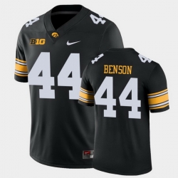 Men Iowa Hawkeyes Seth Benson Game Black College Football Jersey