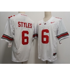 Men Ohio State Buckeyes Sonny Styles #6 White F U S E Stitched NCAA Football Jersey