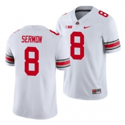 Ohio State Buckeyes Trey Sermon White Game Men'S Jersey