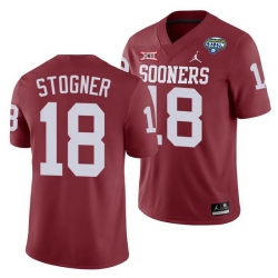 Oklahoma Sooners Austin Stogner Crimson 2020 Cotton Bowl Classic College Football Jersey