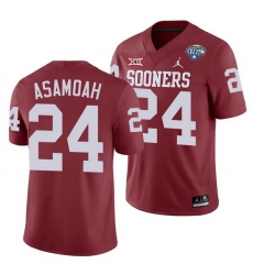 Oklahoma Sooners Brian Asamoah Crimson 2020 Cotton Bowl Classic College Football Jersey