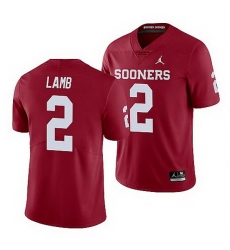 Oklahoma Sooners Ceedee Lamb Crimson Limited Men'S Jersey