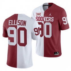 Oklahoma Sooners Josh Ellison White Crimson Split Men'S Jersey