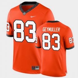 Men Oklahoma State Cowboys Gordie Geymuller College Football Orange Game Jersey