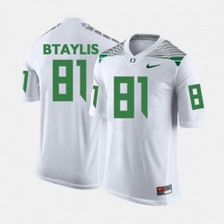 Men Oregon Ducks Evan Baylis College Football White Jersey