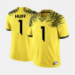 Men Oregon Ducks Josh Huff College Football Yellow Jersey