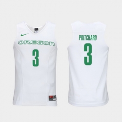 Men Oregon Ducks Payton Pritchard White Elite Authentic Performance College Basketball Jersey