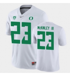 Men Oregon Ducks Verone Mckinley Iii Game White College Football Jersey