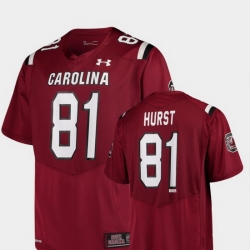 Men South Carolina Gamecocks Hayden Hurst 81 Garnet Alumni Football Game Replica Jersey