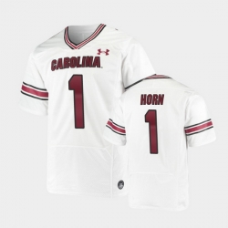 Men South Carolina Gamecocks Jaycee Horn Replica White Premiere Football Jersey