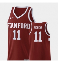 Men Stanford Cardinal Dorian Pickens Wine Replica College Basketball Jersey