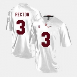 Men Stanford Cardinal Michael Rector College Football White Jersey