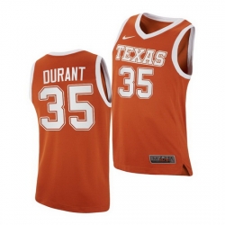 Texas Longhorns Kevin Durant Orange Replica Texas Longhorns Jersey