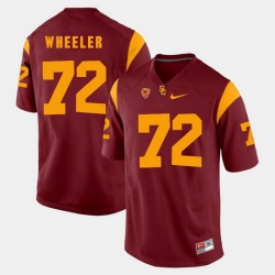 Men Usc Trojans Chad Wheeler Pac 12 Game Red Jersey