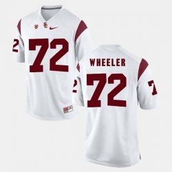 Men Usc Trojans Chad Wheeler Pac 12 Game White Jersey