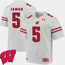 Men Wisconsin Badgers Chris James White Alumni Football Game Ncaa 2018 Jersey